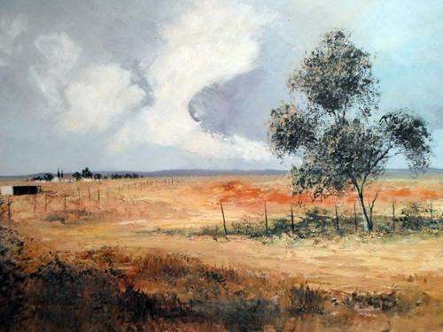 Wilhelm Ploner - Farmscene - A stunning piece of art!! Bid now!!